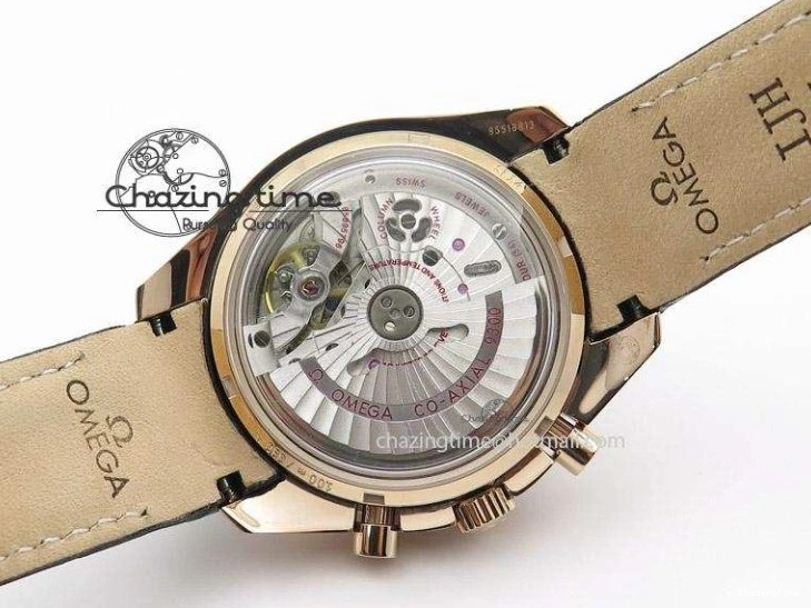 0426 Speedmaster ’57 RG Chrono AXF Best Edition On Black Leather Strap A Colorful 8284